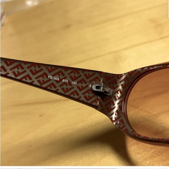 Fendi Red Cherry Sunglasses. Brown Tint lenses. EUC - Picture 4 of 9